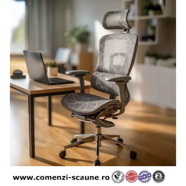 Scaune ergonomice cu tetieră reglabilă, brațe 4D și șezut culisant SYYT 9520